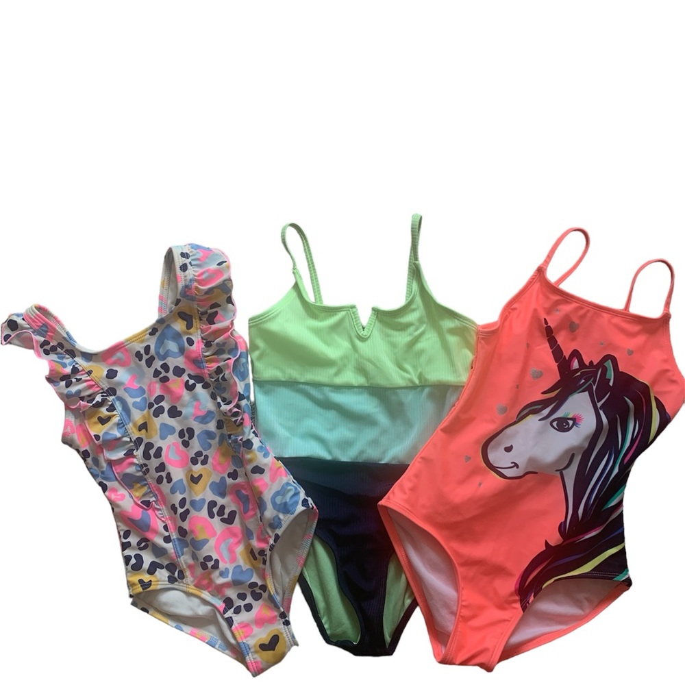 Lot of Girl’s Swimsuits - 3 (fits 6-8 yo)